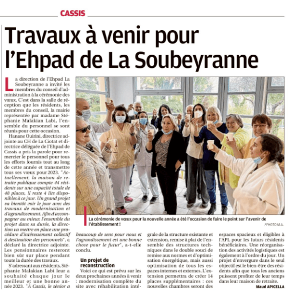 Travaux à venir pour l'EHPAD La Soubeyrane